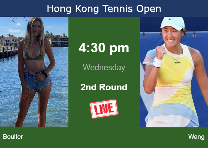 How to watch Boulter vs. Wang on live streaming in Hong Kong on Wednesday