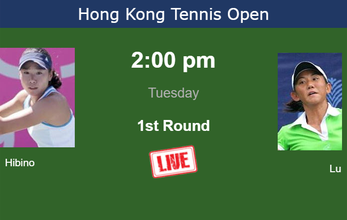 Tuesday Live Streaming Nao Hibino vs Jia-Jing Lu
