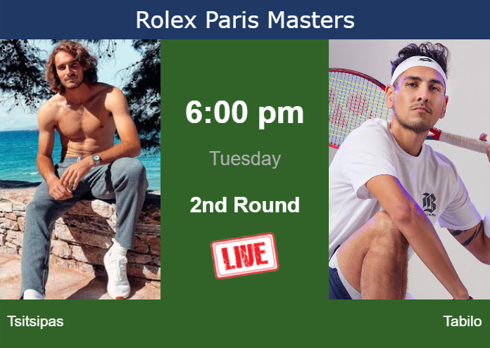 Tuesday Live Streaming Stefanos Tsitsipas Vs Alejandro Tabilo Tuesday Live Streaming Stefanos Tsitsipas vs Alejandro Tabilo