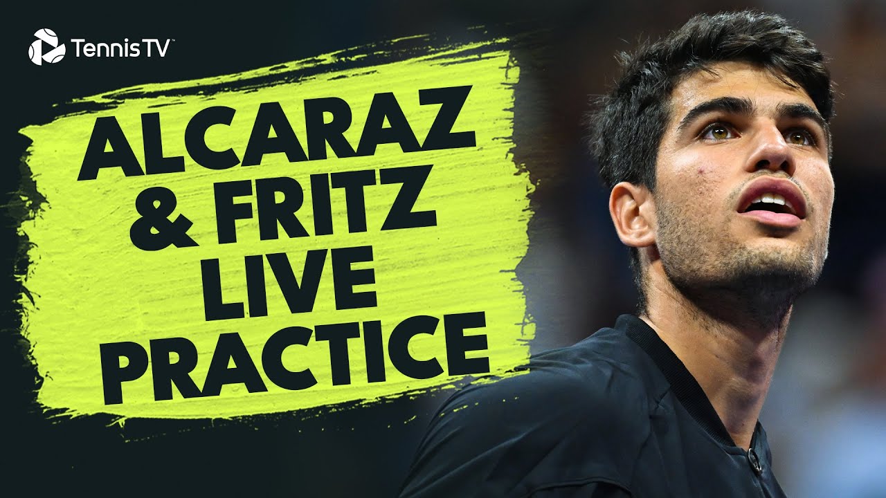 WATCH. Alcaraz and Fritz practice together in Paris