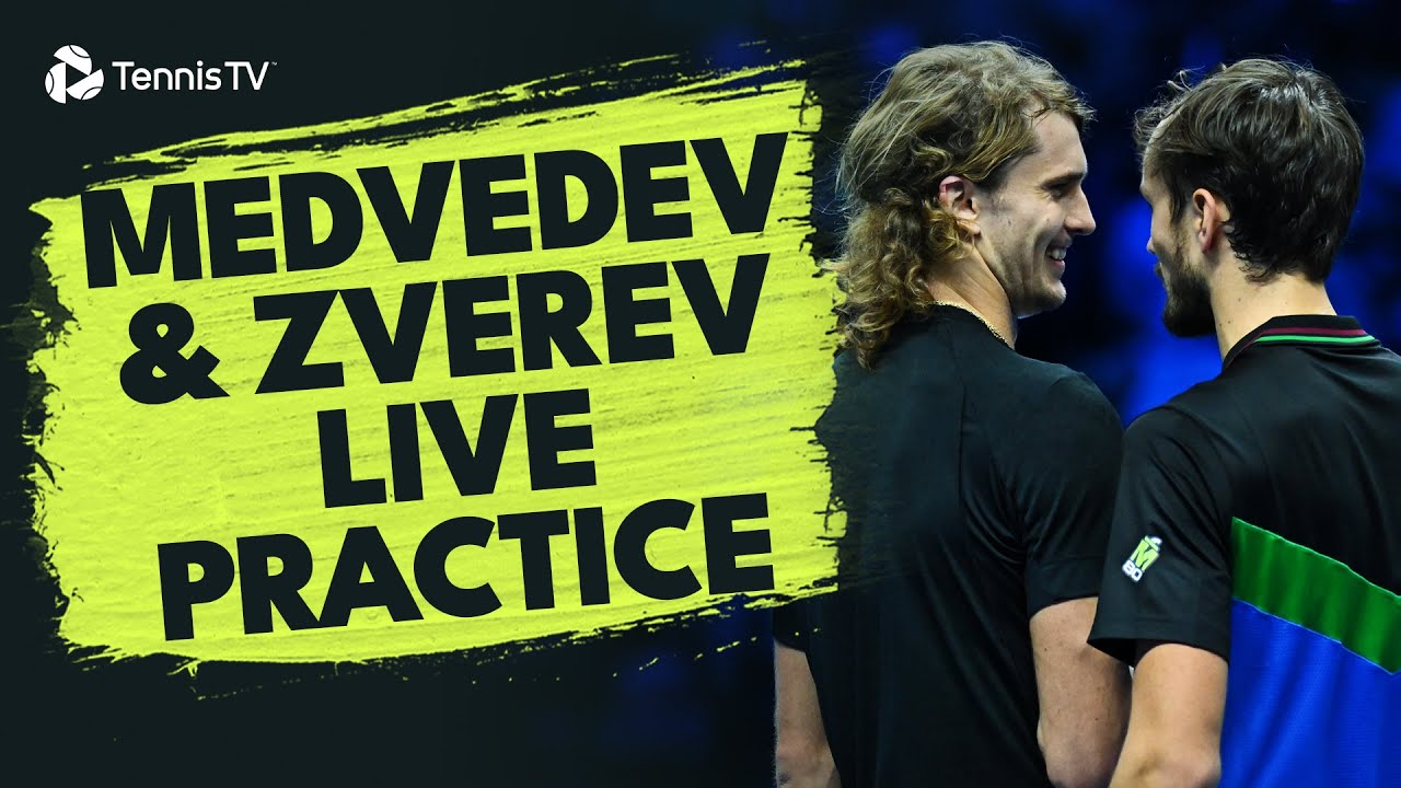 WATCH. Zverev and Medvedev practice together in Paris