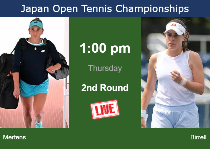 Wednesday Live Streaming Elise Mertens vs Kimberly Birrell