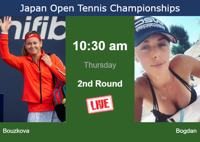 Wednesday Live Streaming Marie Bouzkova vs Ana Bogdan