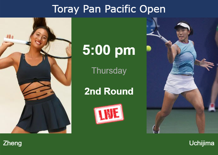 Wednesday Live Streaming Qinwen Zheng vs Moyuka Uchijima
