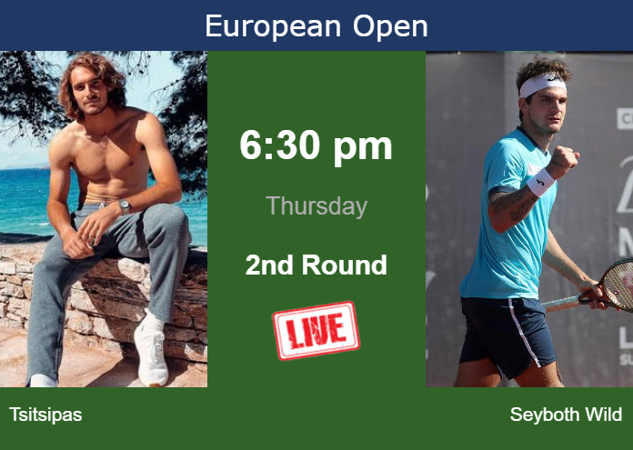 How to watch Tsitsipas vs. Seyboth Wild on live streaming in Antwerp on Thursday Wednesday Live Streaming Stefanos Tsitsipas vs Thiago Seyboth Wild