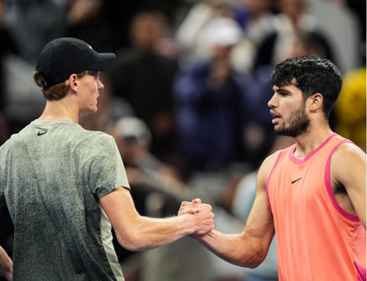 Alcaraz And Sinner Shake Hands