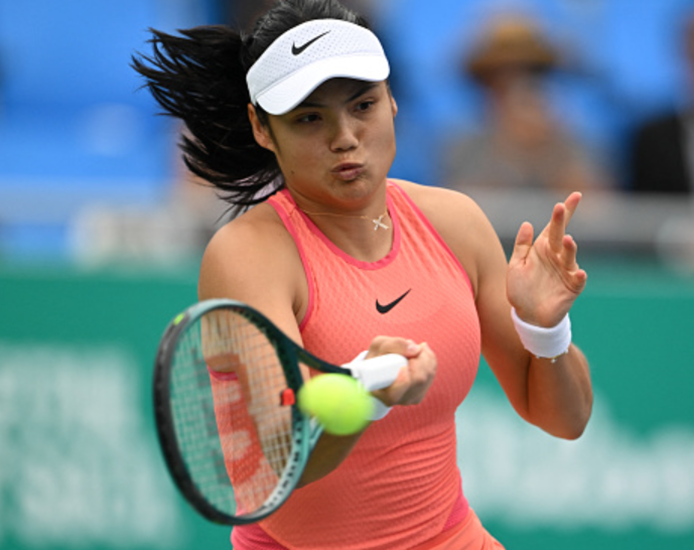 Raducanu Takes A Shot