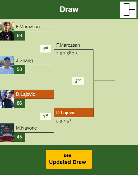 Dusan Lajovic Draw info