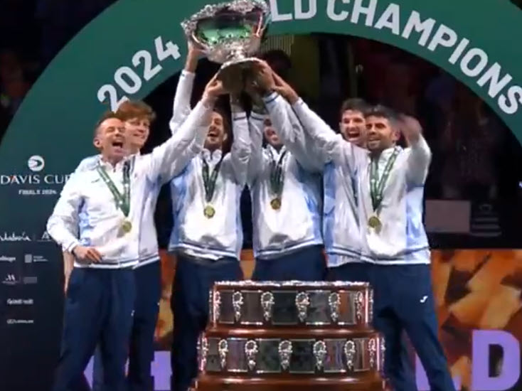 Italy wins the Davis Cup back to back after Sinner defeats Griekspoor