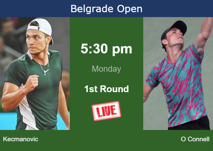 Monday Live Streaming Miomir Kecmanovic vs Christopher O Connell