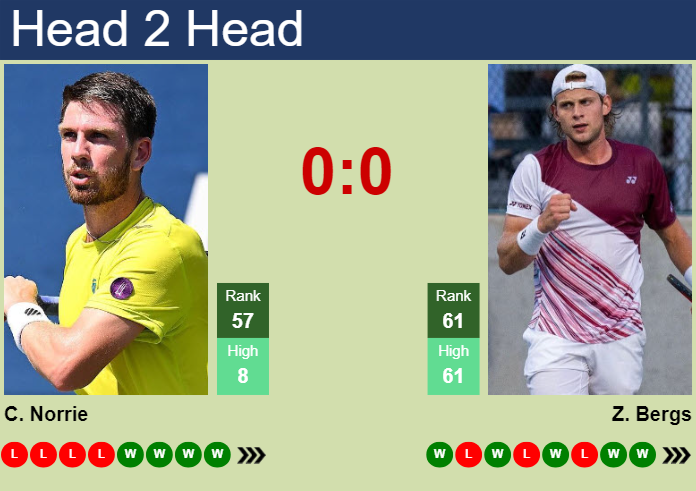 H2H, prediction of Cameron Norrie vs Zizou Bergs in Metz with odds, preview, pick | 7th November 2024