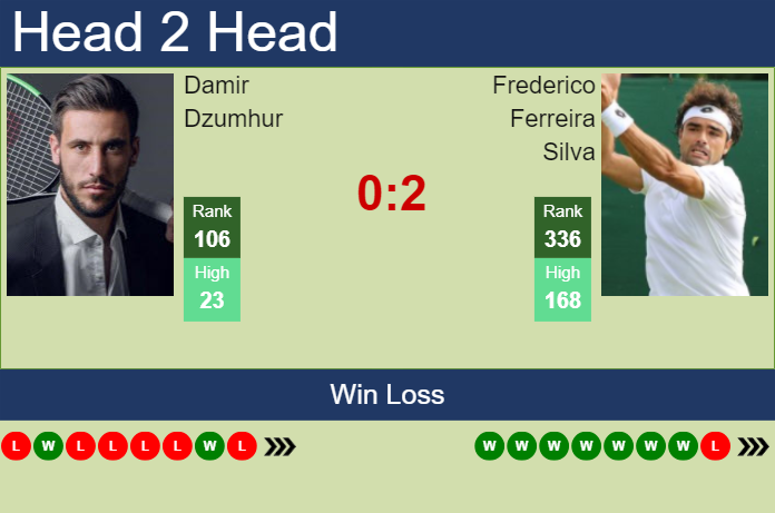 H2H, prediction of Damir Dzumhur vs Frederico Ferreira Silva in Maia Challenger with odds, preview, pick | 27th November 2024