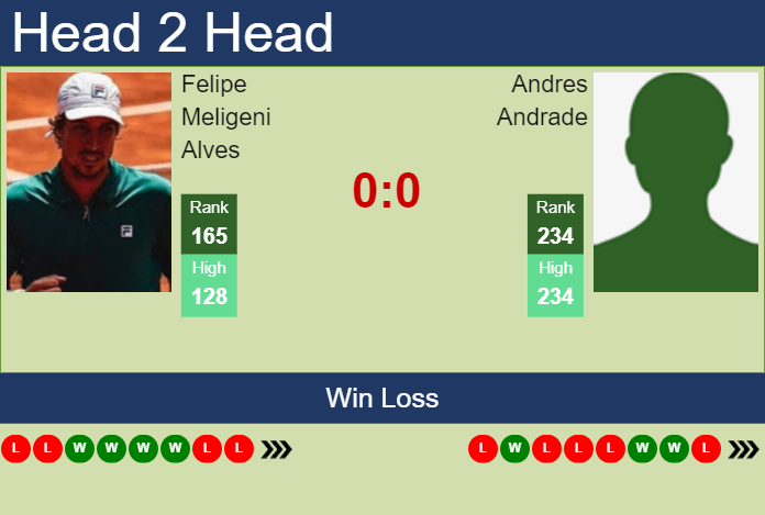 H2H, prediction of Felipe Meligeni Alves vs Andres Andrade in Montevideo Challenger with odds, preview, pick | 11th November 2024