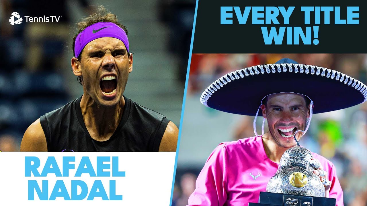 Rafael Nadal: Every championship winning moment of his 92 titles