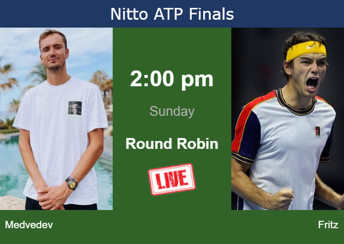 Saturday Live Streaming Daniil Medvedev vs Taylor Fritz