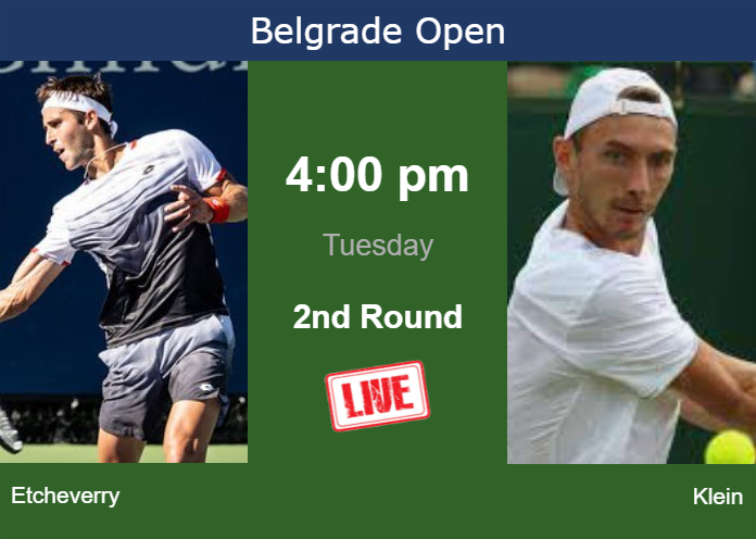 Tuesday Live Streaming Tomas Martin Etcheverry vs Lukas Klein