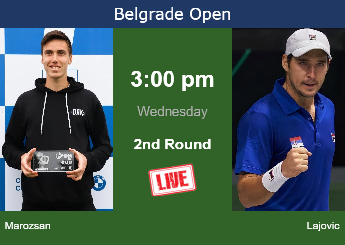 Wednesday Live Streaming Fabian Marozsan vs Dusan Lajovic