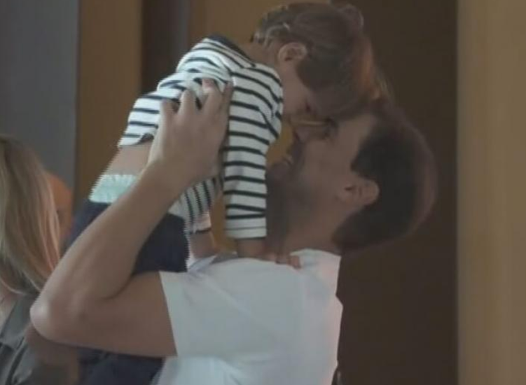 A great video emerges of Nadal playing with his son after retiring