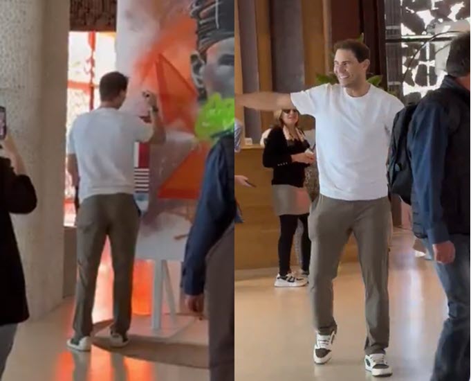 Nadal Signs His Murales