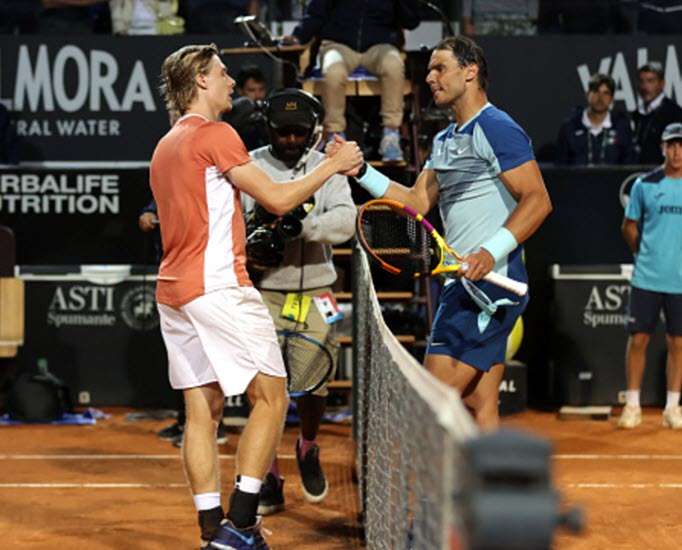 Denis Shapovalov recalls his favourite memory of beating Nadal on clay ahead of the Spaniard’s retirement