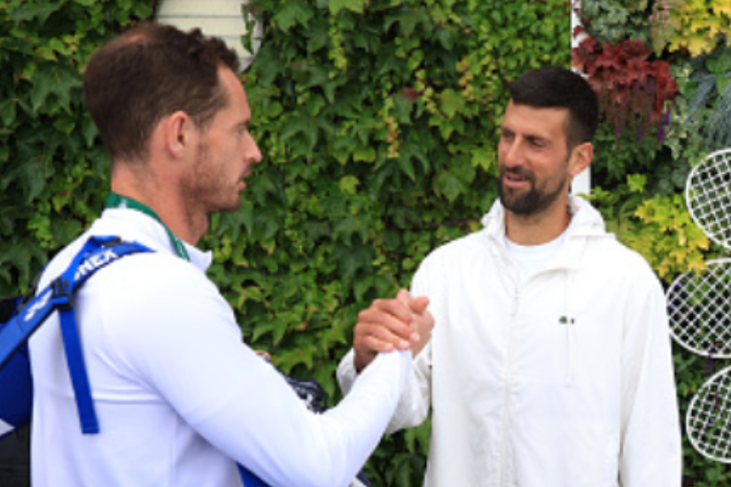 Djokovic and coach Murray have a funny exchange ahead to starting their partnership