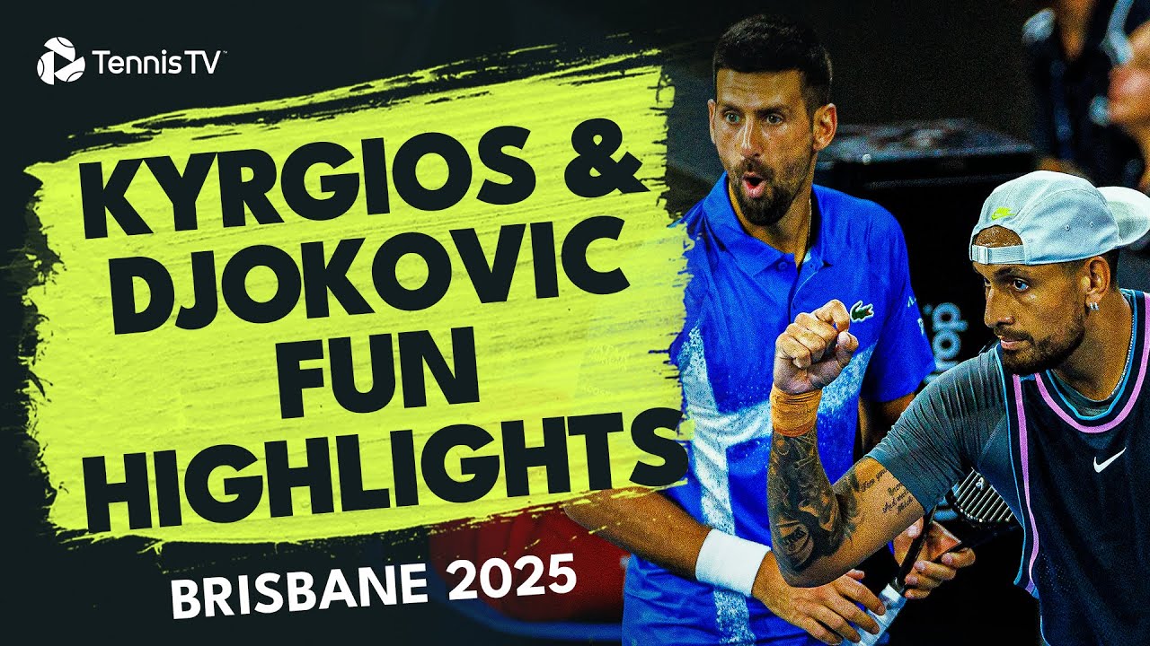 Djokovic and Kyrgios win their doubles match in Brisbane Tennis Tonic