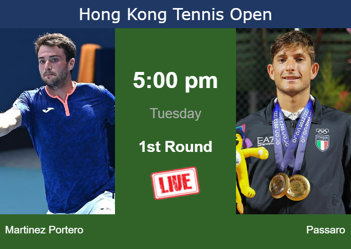 Monday Live Streaming Pedro Martinez Portero vs Francesco Passaro