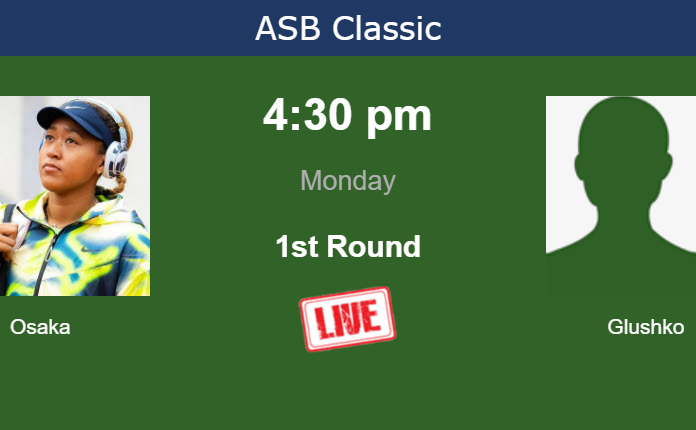 Sunday Live Streaming Naomi Osaka vs Lina Glushko