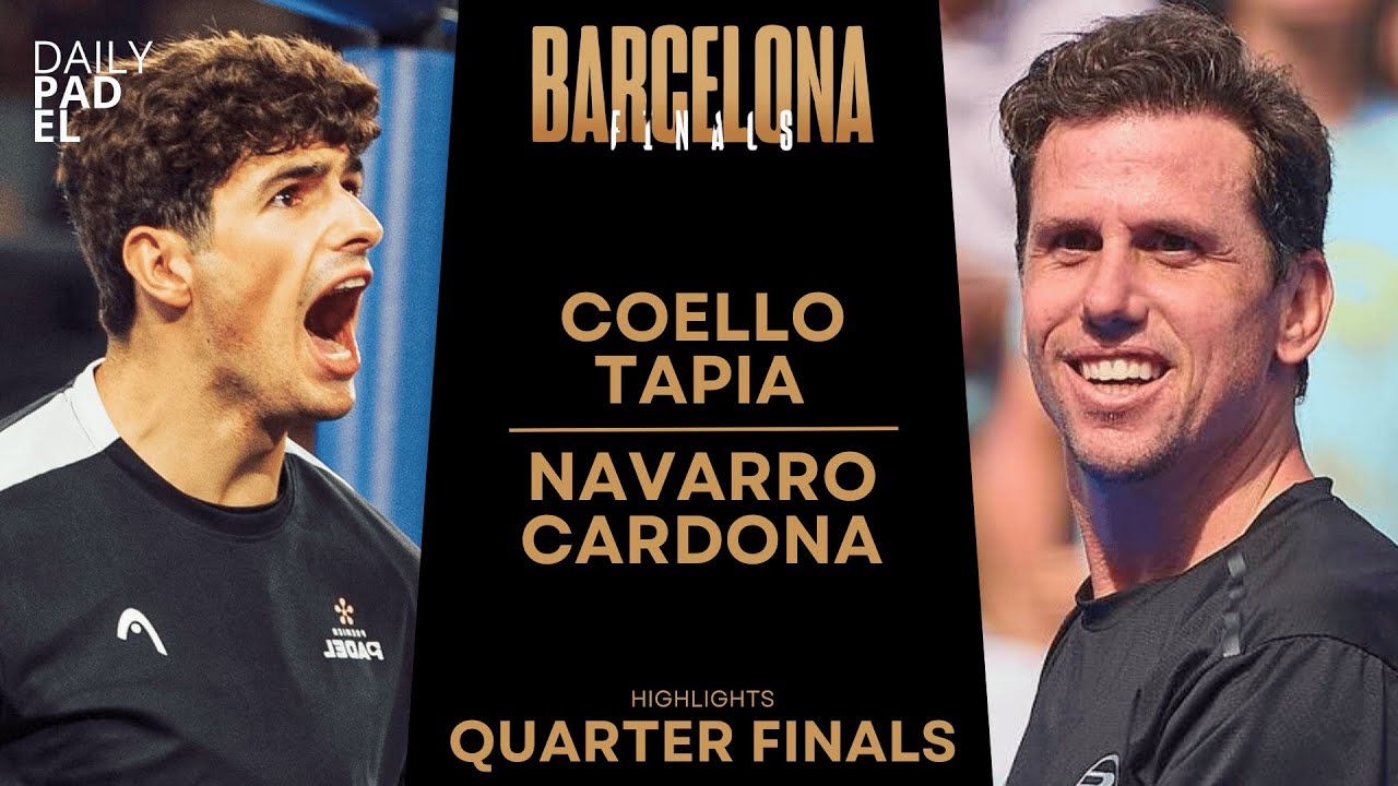 Navarro and Cardona were defeated by Coello and Tapia in the premier padel finals.