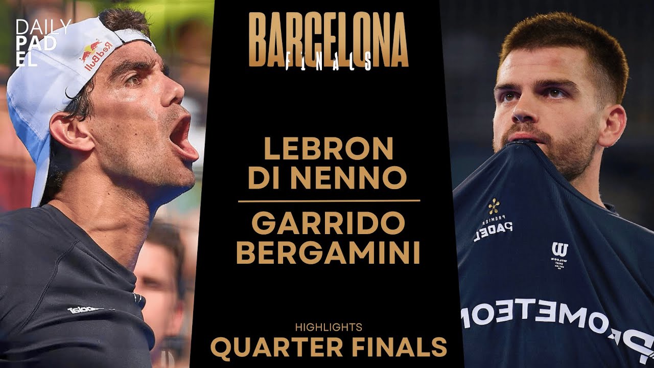 Lebron and Di Nenno defeated Garrido and Bergamini in the quarterfinals of the Barcelona Premier Padel Finals.