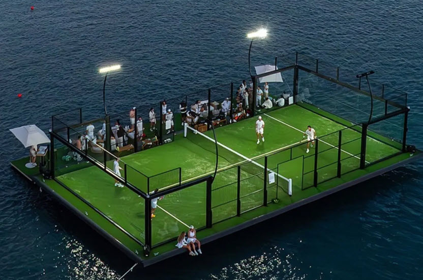 The floating island of Miami Padel