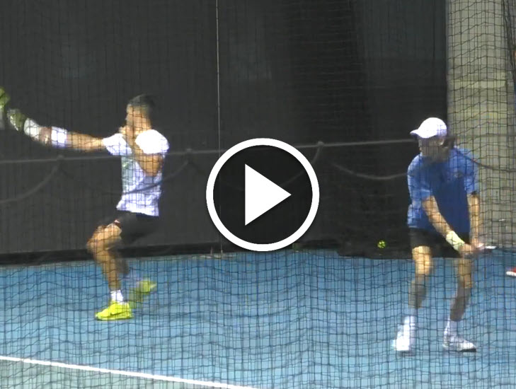 WATCH! Carlos Alcaraz and Jannik Sinner training side by side at the Australian Open