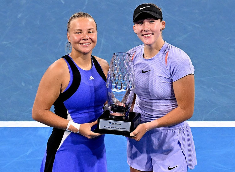 Andreeva and Shnaider win the doubles title in Brisbane