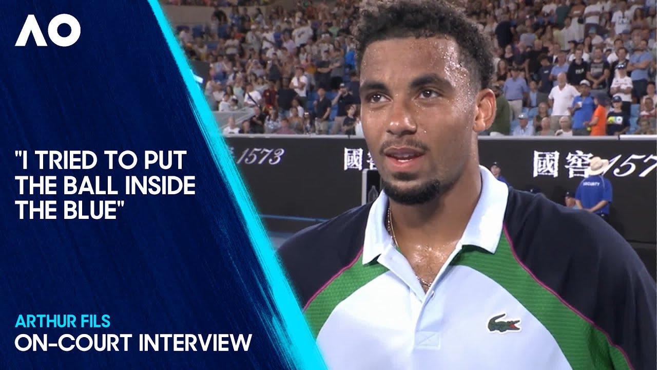 Arthur Fils not completely happy after winning Australian Open 1st Round: “I was playing like shit, sorry”