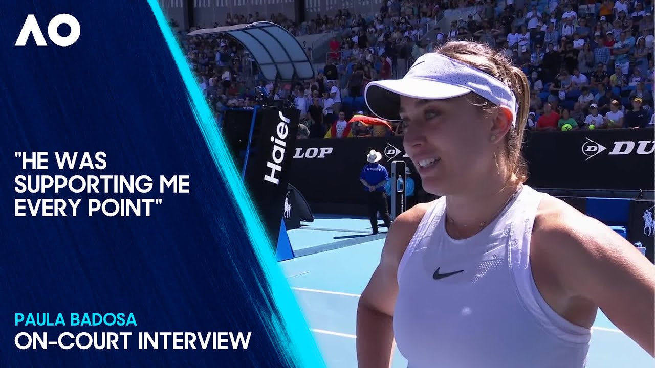 Badosa talks about her boyfriend support after beating Kostyuk at Australian Open: “Tsitsipas was more nervous than me”