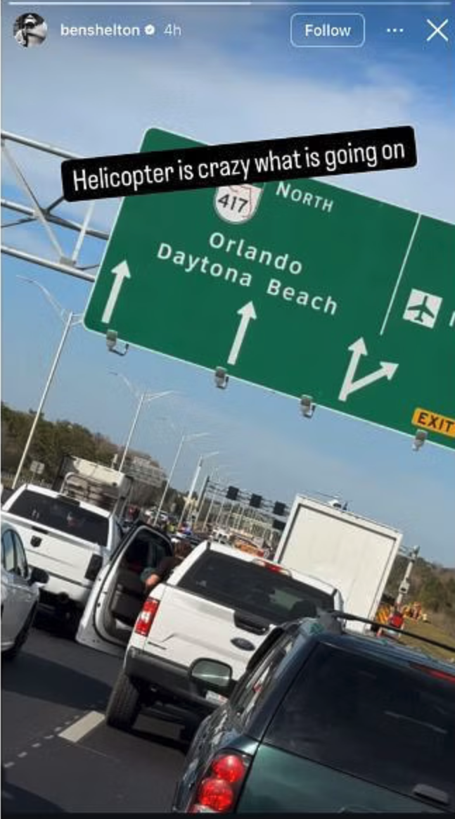 Ben Shelton Shocked By Crazy Police Car And Helicopter Disruption During Florida Commute