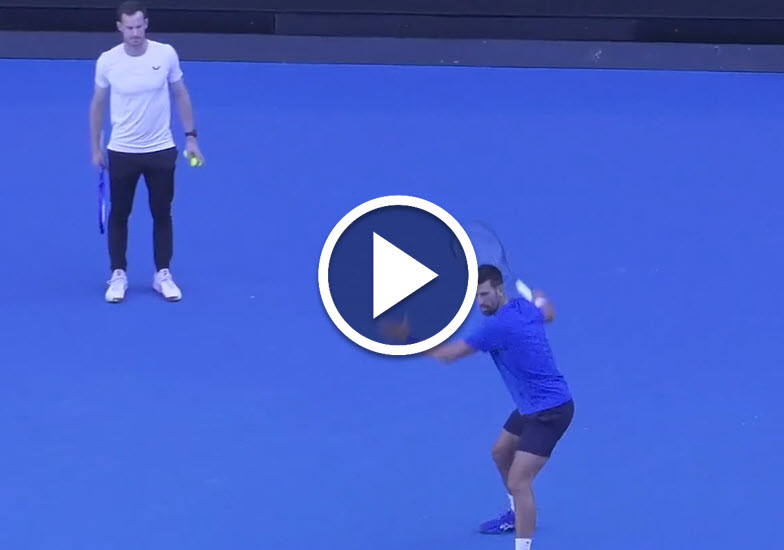 Djokovic caught training with Murray before the Australian Open