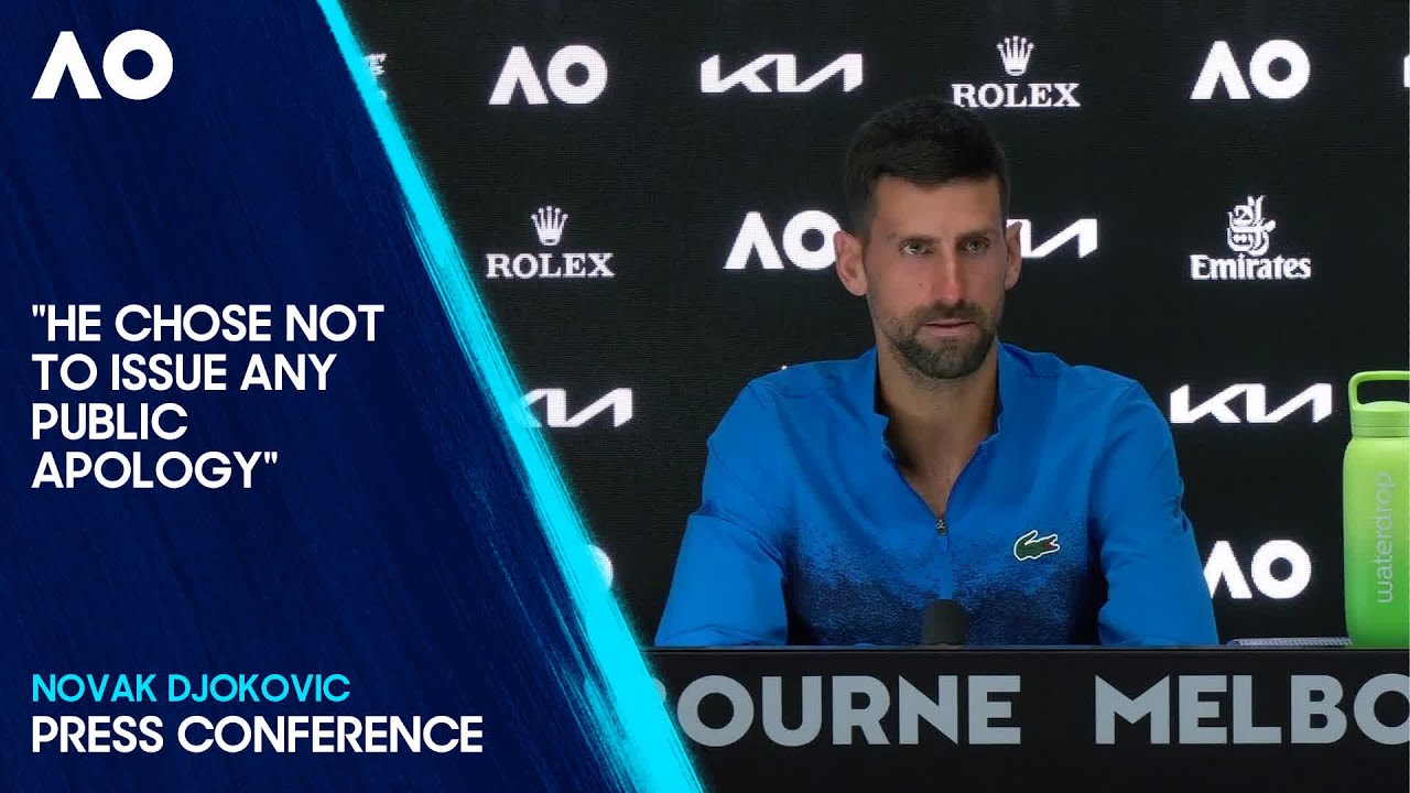 Djokovic explains he refused the on-court interview saying that Channel ...
