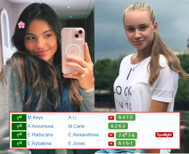 Emma Raducanu Elena Rybakina who win info