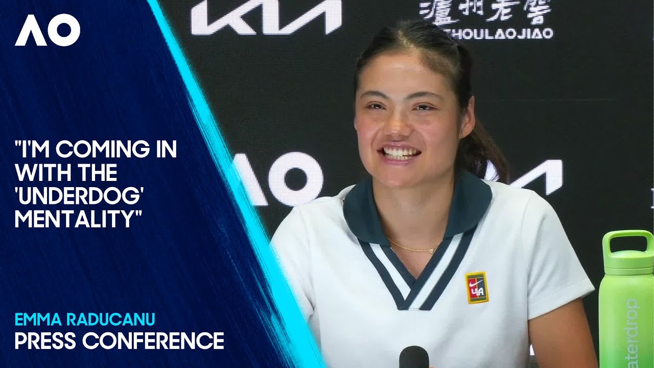 Emma Raducanu with the underdog mentality at the Australian Open