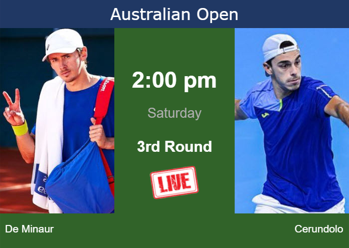 Friday Live Streaming Alex De Minaur Vs Francisco Cerundolo Friday Live Streaming Alex De Minaur vs Francisco Cerundolo