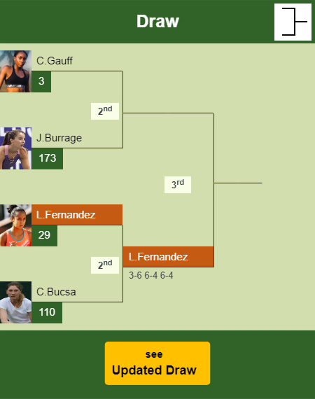 Leylah Annie Fernandez Draw info