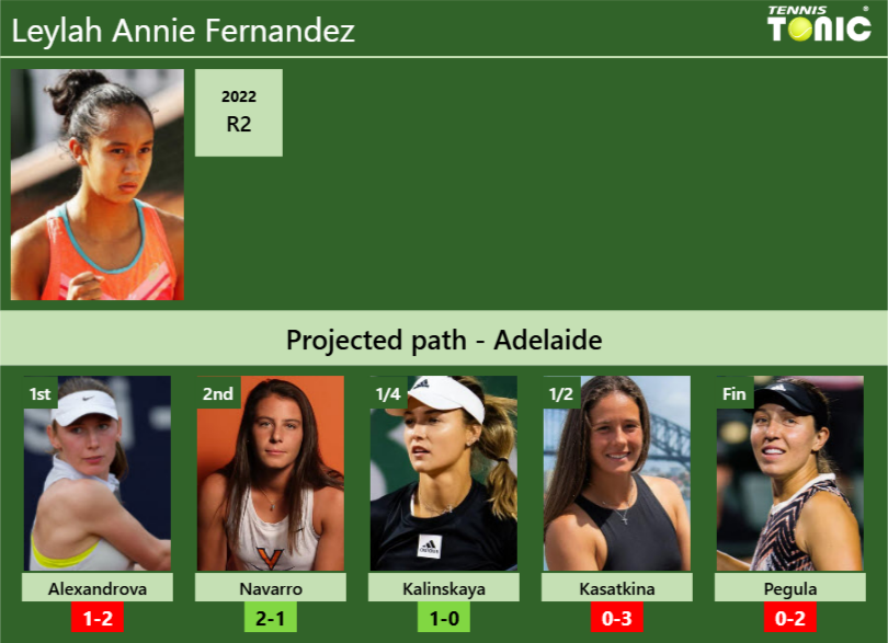 Leylah Annie Fernandez Stats info