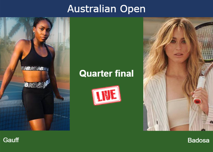 How to watch Gauff vs. Badosa on live streaming at the Australian Open on