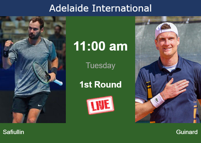 Monday Live Streaming Roman Safiullin vs Manuel Guinard