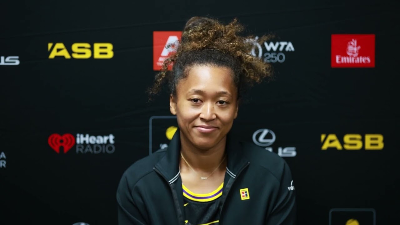 Naomi Osaka talks about using a notebook during her matches