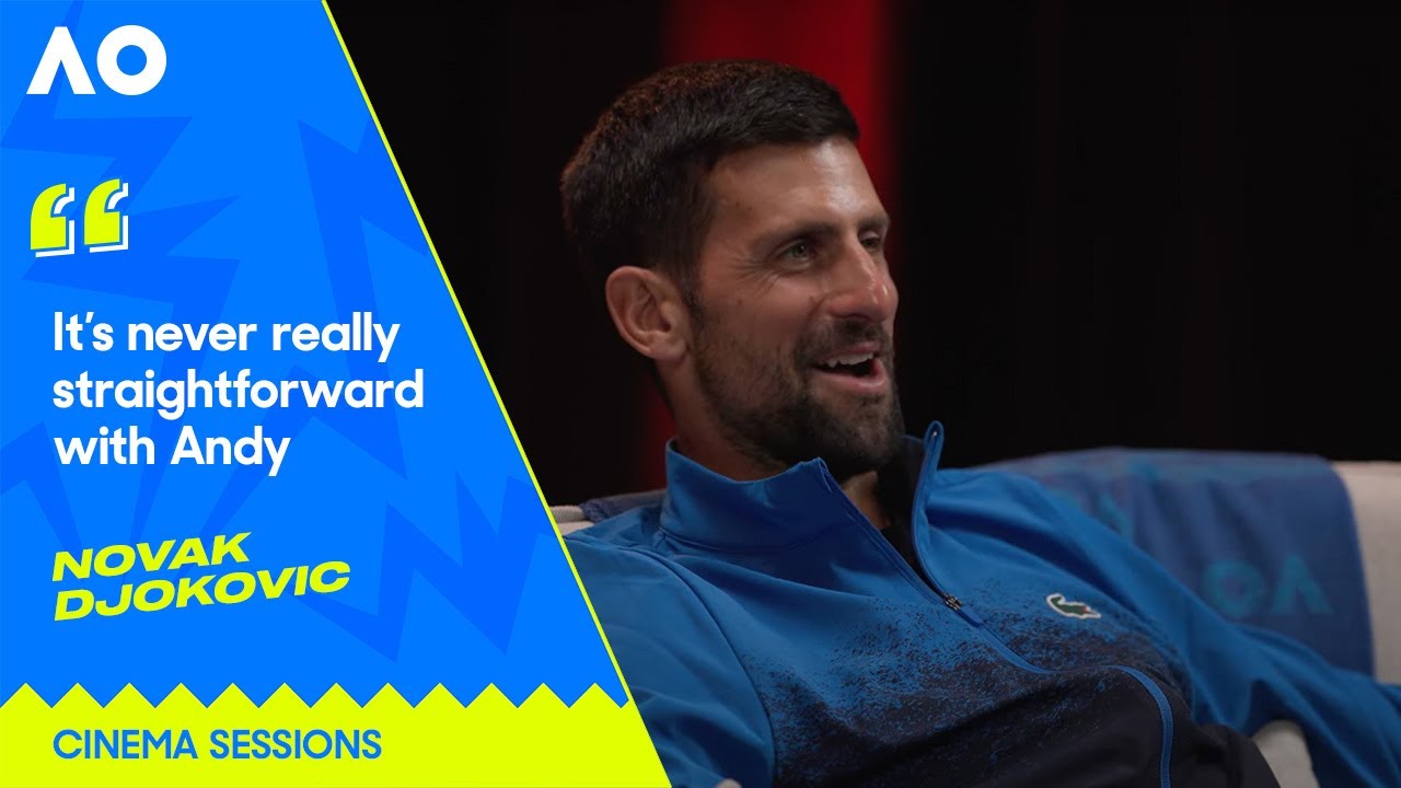 Novak Djokovic comments some iconic matches in a cinema session at