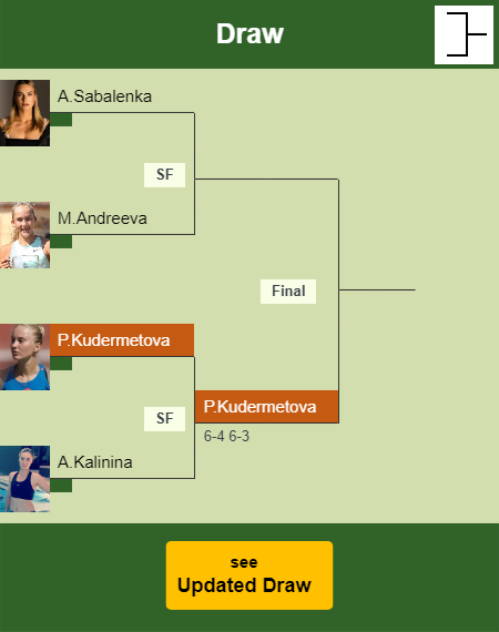 Polina Kudermetova Draw info