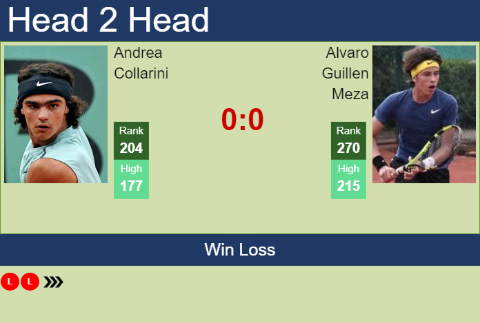 H2H, prediction of Andrea Collarini vs Alvaro Guillen Meza in Buenos Aires Challenger with odds, preview, pick | 14th January 2025