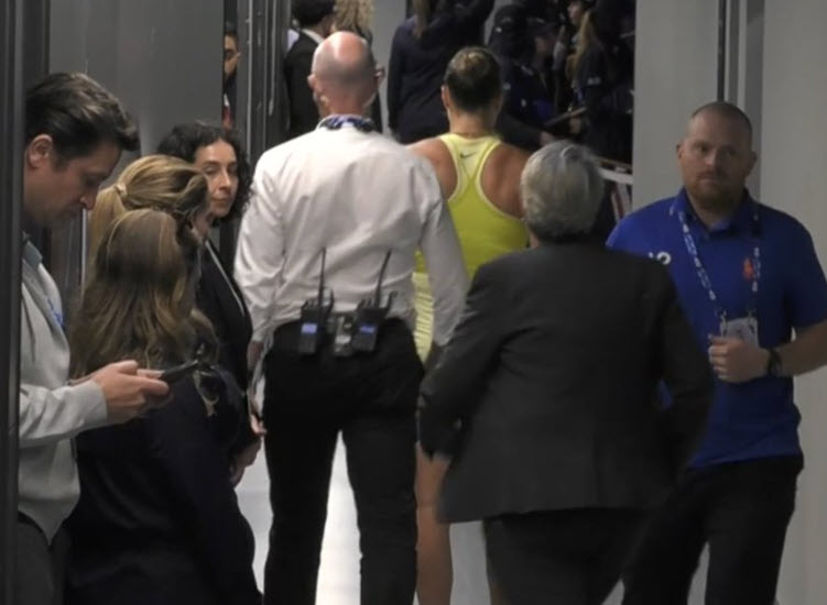 Sabalenka Leaves The Court Sabalenka Leaves The Court